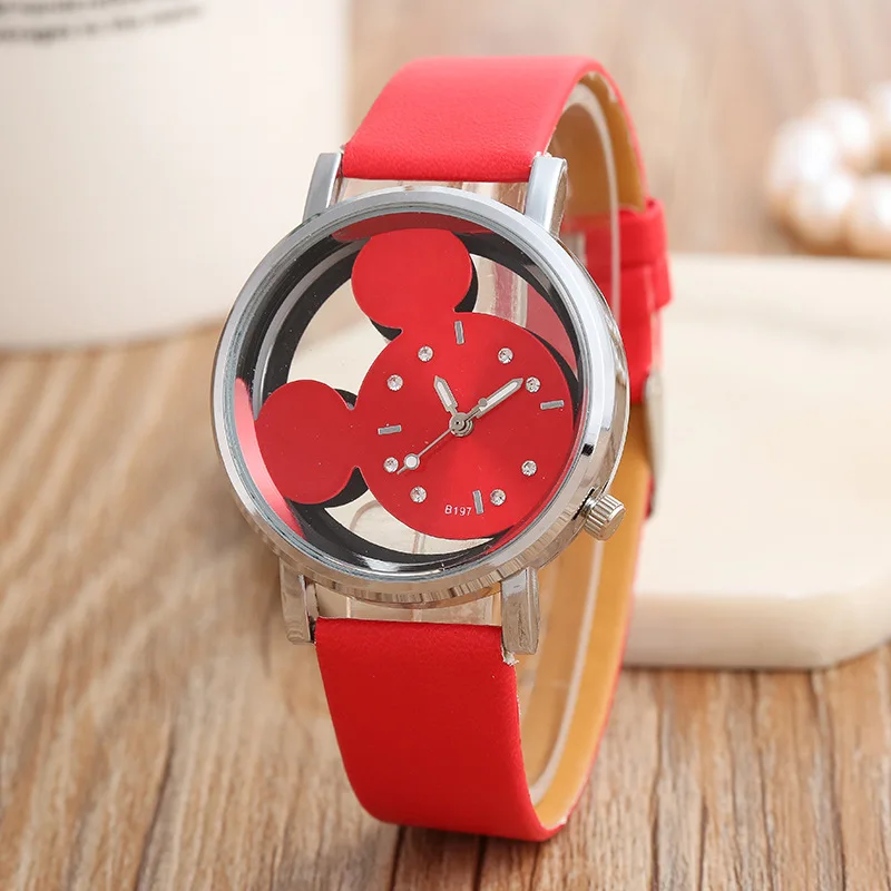 Женские часы с Микки Маусом из нержавеющей стали женские часы Relojes Mujer Montre Femme2019 Saati 844