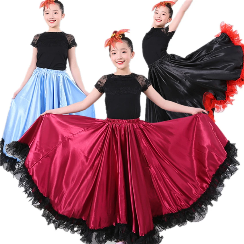 New Girls Flamenco Dress Spanish Dance 