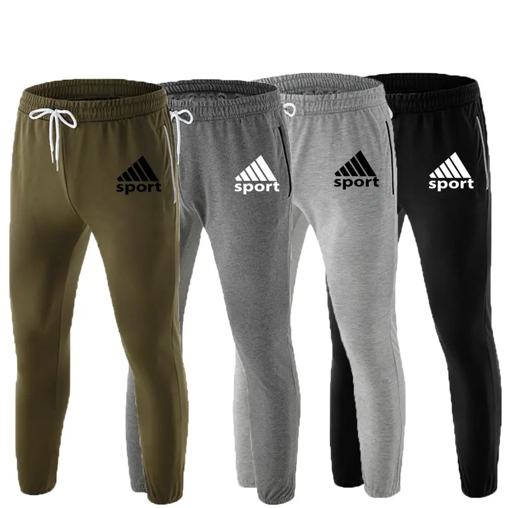 

2020 Spring Men's Jogging Knit Pants GYM Training Pants Sportswear Jogger Sweatpants Men's Running Vow Pants Jogging Sweatpants