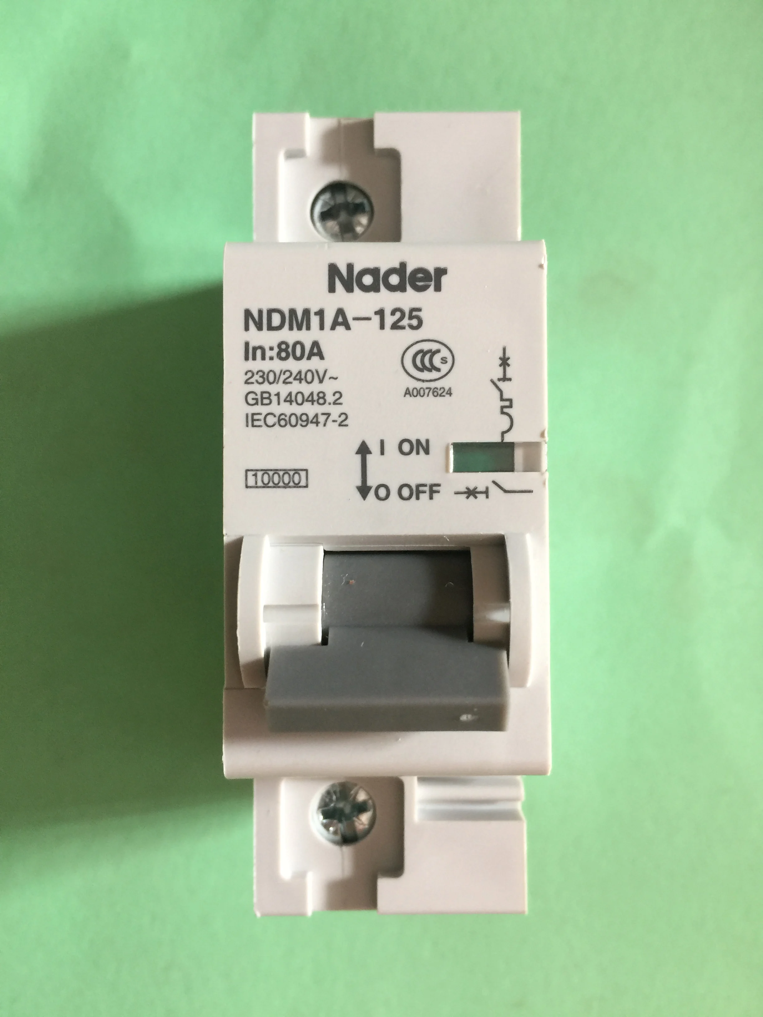 Nader Liangxin 1P80A Circuit Breaker Air Switch NDM1A 125 In 80A