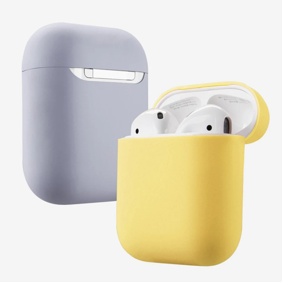 Чехол для AirPods, силиконовый, Bluetooth, беспроводной чехол для наушников, для Apple Airpods 2, защитный чехол, аксессуары для кожи, зарядная коробка, 1 шт