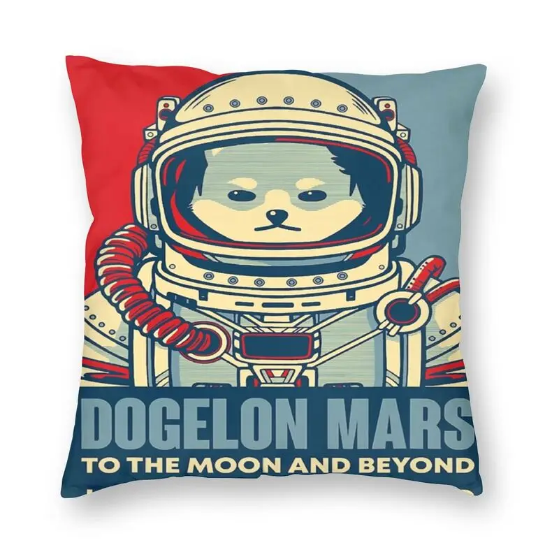 

Dogelon Mars Hodler Pillow Case 40x40cm For Sofa To The Moon And Beyond Astronaut Crypto Luxury Cushion Cover Velvet Pillowcase