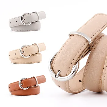 

Women Belts For Women Dress Apparel Lady Pu Leather Waist Belts Women Silver Buckle