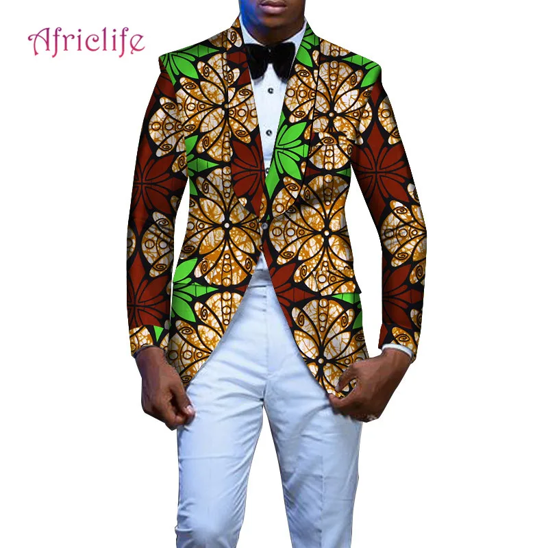 Новая африканская одежда для мужчин модное пальто для отдыха Африканский человек Дашики батик восковой печати Блейзер африканская Анкара мужской s Блейзер WYN488 - Цвет: 15