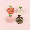 4 Styles Apple Enamel Pins Teacher's Superpower Badge Brooch Denim Colthes bags Cartoon Fruit Badges Jewelry Gifts For Teachers ► Photo 1/6