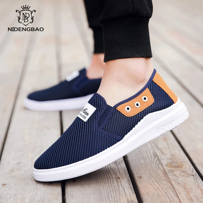 

Breathable Men Casual Shoes Simple Canvas Men's Shoes 2019 High Quality Anti-Slip Comfortable Vulcanized Shoes Man Flats Loafers