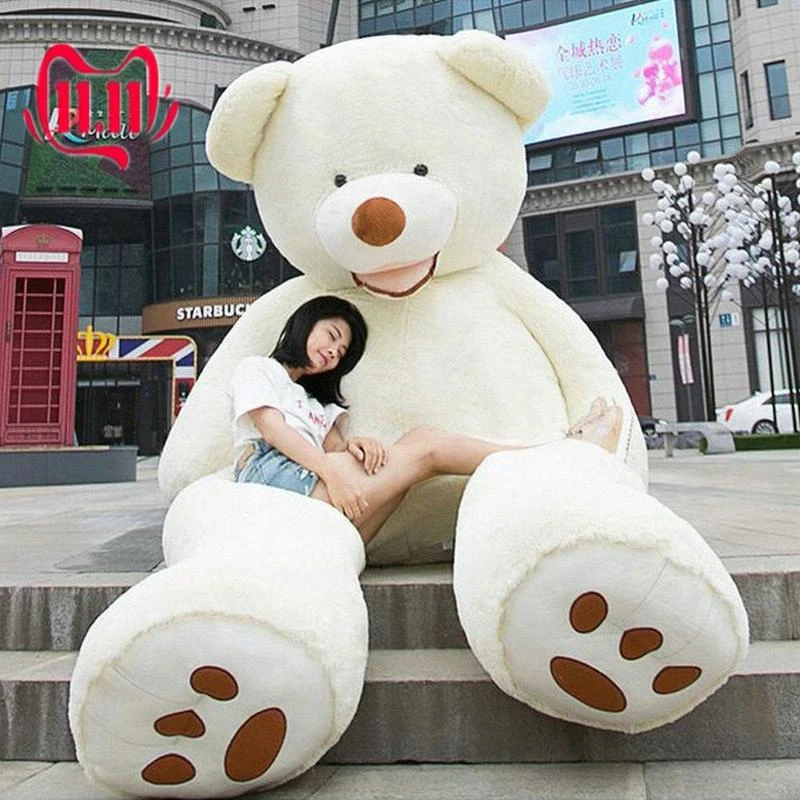 Gift only Cover 200cm 78'' Super Huge Teddy bear Plush Toy Shell Semi-finished