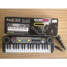 Электронная клавиатура Модель инструменты дети 61 Ключ с микрофоном Музыка пианино научная и образовательная игрушка не с зарядкой