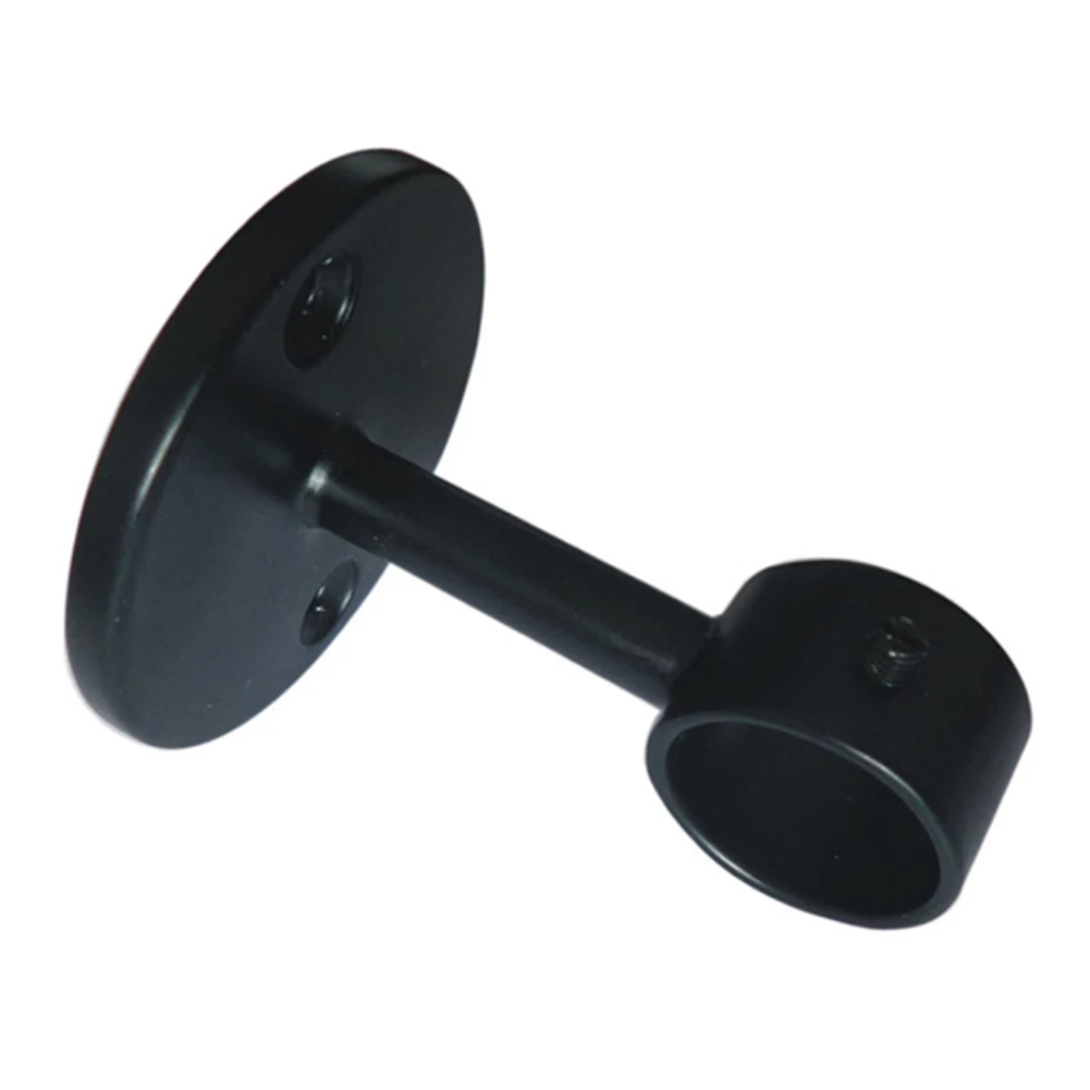 

Curtain Rod Bracket Home Ceiling Mount Easy Install Window Durable Holder Modern Stainless Steel Support Fixed Accessories Black
