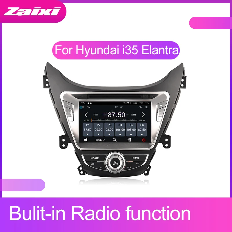 Sale ZaiXi Android Car Multimedia player For Hyundai i35 Elantra / Fludic Elantra GPS 2 Din WIFI GPS Navigation Autoradio Radio Maps 4