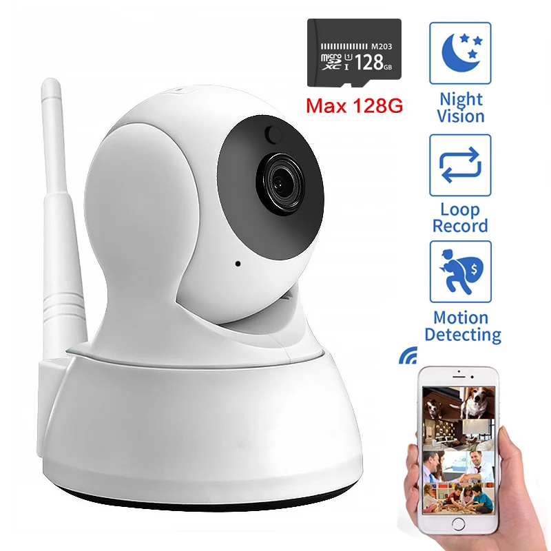 720P HD Wireless Home Security IP WiFi Camera Two Way Audio Baby Monitor Smart Alarm Night Vision CCTV Indoor Camera Monitor