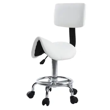 

Saddle Salon Stool For Beauty Barber Swivel Chair Hairdressing Massage Spa