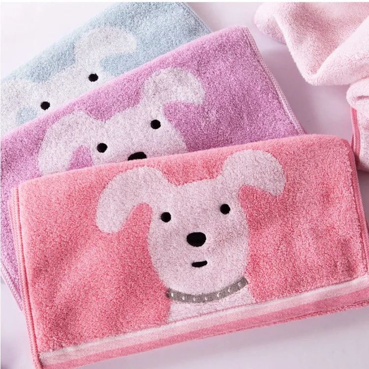 

King shore Towel Pure Cotton Zero Twist Soft Towel Ga1080 CHILDREN'S Cartoon Face Wash zhong zhang jin Couples