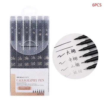 

4/6/9pcs Chinese Japanese Calligraphy Brush Pen Markers Art Writing Painting M5TB