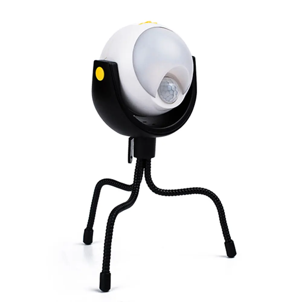 

Led Portable Spotlight Lighting Tent Light Motion Sensor Lamp for Outdoor Lighting Hanging Hook Flashlight Camping Light Use #
