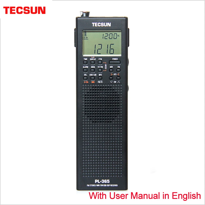 Tecsun PL-365 Portable Single-Sideband Receiver Full-Band Digital Demodulation for the Elderly DSP FM Mid-Wavelength SSB Radio