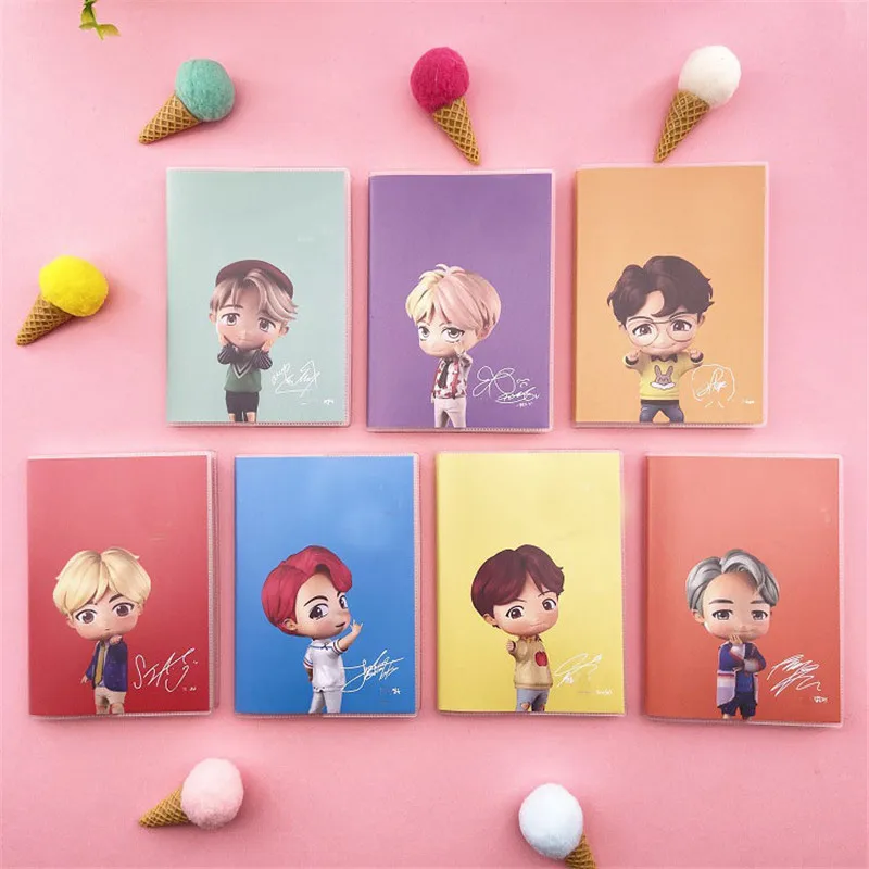 KPOP Bangtan мальчики аниме Волшебный Магазин записная книжка подписная печать книга карта душа Persona JUNG KOOK JIMIN JIN SUGA ручная книга