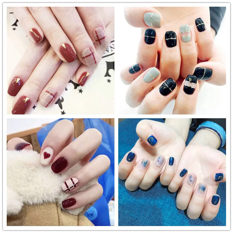 Nail Stickers 14pcs/sheet Environmental Protection Waterproof Oil Film Decorations DIY Manicure Slider Art nail stickers,nail art decoration,nail decals