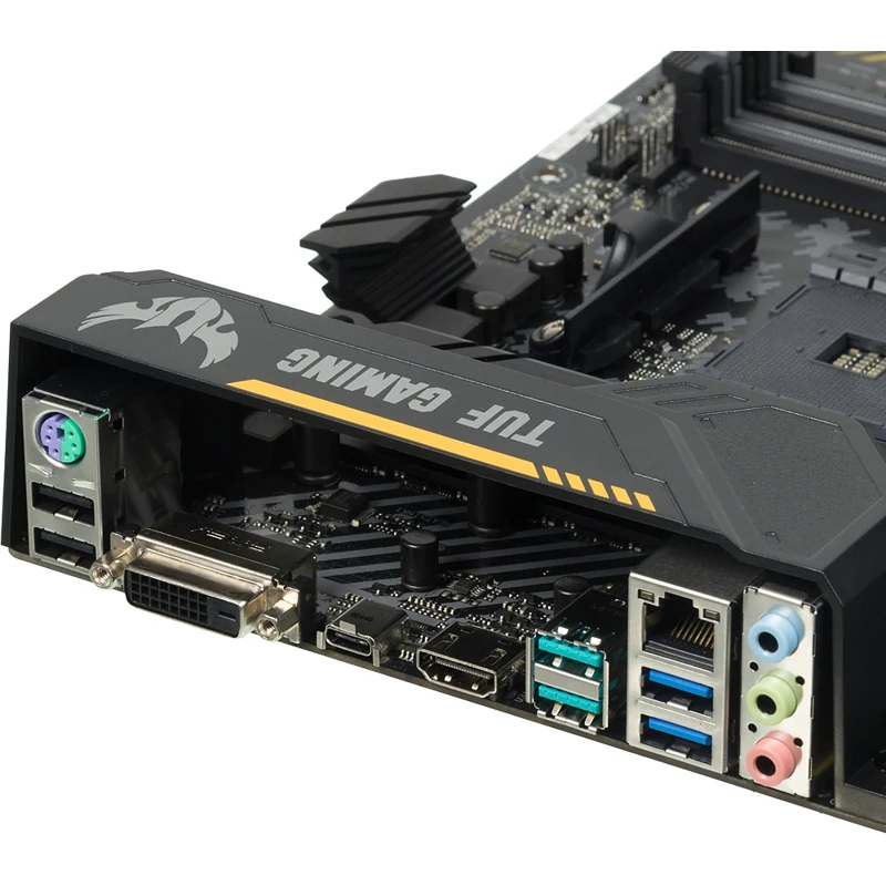 Материнская плата Asus TUF X470-PLUS GAMING Soc-AM4 AMD X470 4xDDR4 ATX AC`97 8ch(7.1) GbLAN RAID+DV