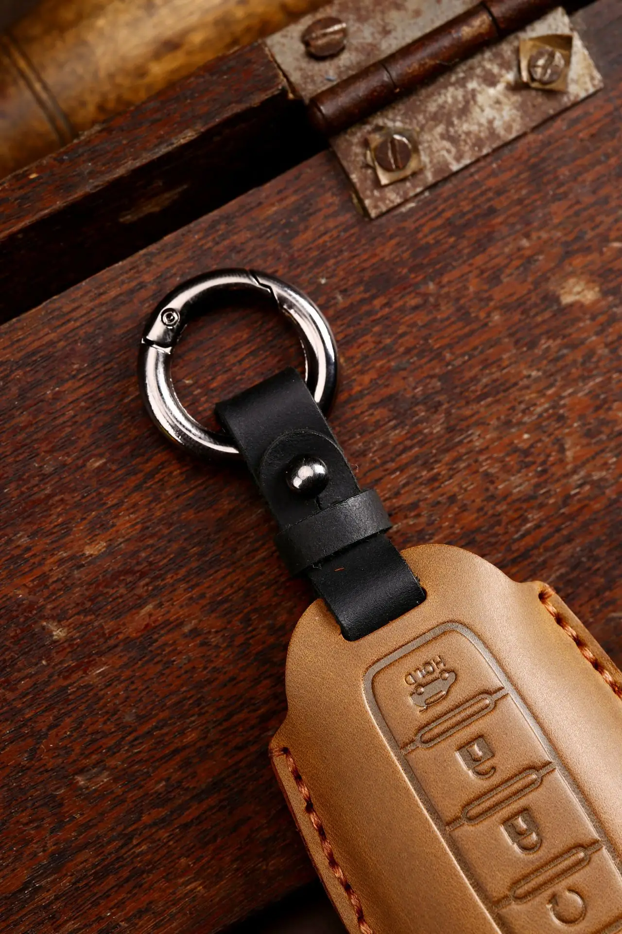 Custodia portachiavi in pelle fatta a mano per Infiniti QX50 QX60 Q70L 2020 rimuovi chiave proteggi guscio 16 10.JPG