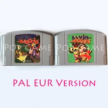 64 bit PAL версия карты для Banjo-Kazooie Banjo-Tooie GoldenEye 007 Star Wars DK английский язык