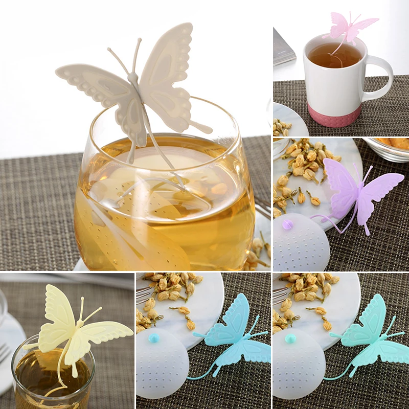 non-toxic Infuser Cute Filter Butterfly Shaped Tea Tea Bag Reusable safe drinking fashionable 19*5*1cm