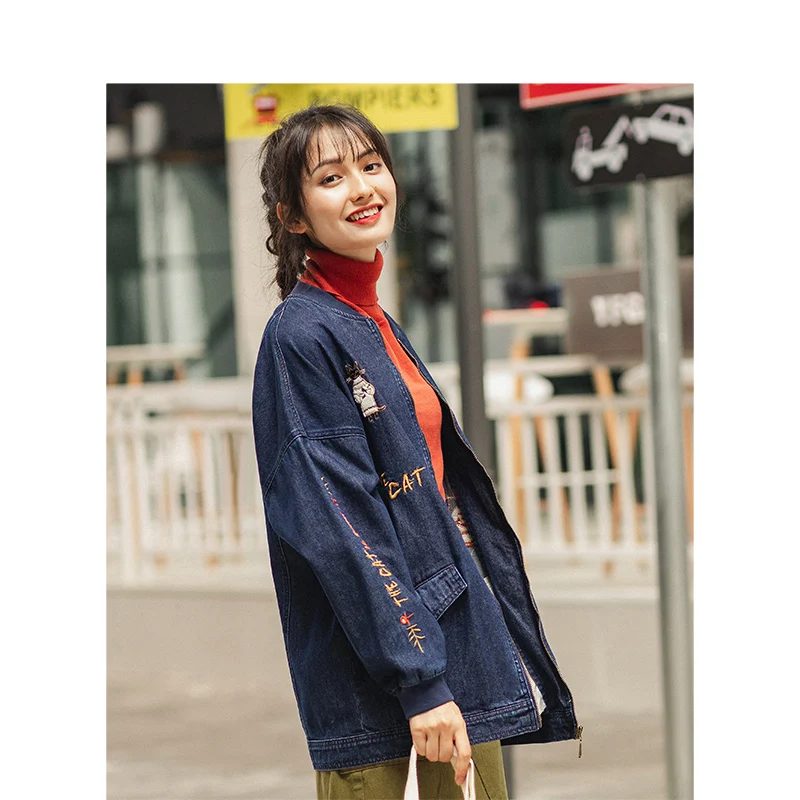 wonderful  INMAN Spring Autumn Fashion Contrast Hooded Fashion Personality Drop-shoulder Sleeve Loose Women Sh