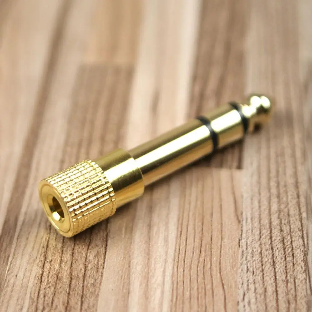 100pcs Jack 6 35 male to 3 5 female stereo terminal plug headphone adapter 6 35mm 1 4 Male To 3 5mm 1 8 Female Audio Converter