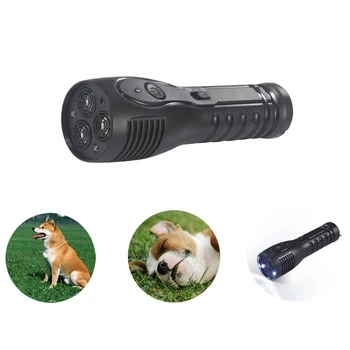 

2020 Handheld Dog Ultrasonic Trainer With Flashlight Function Multifunctional Dog Repellent Device Dog Training Device