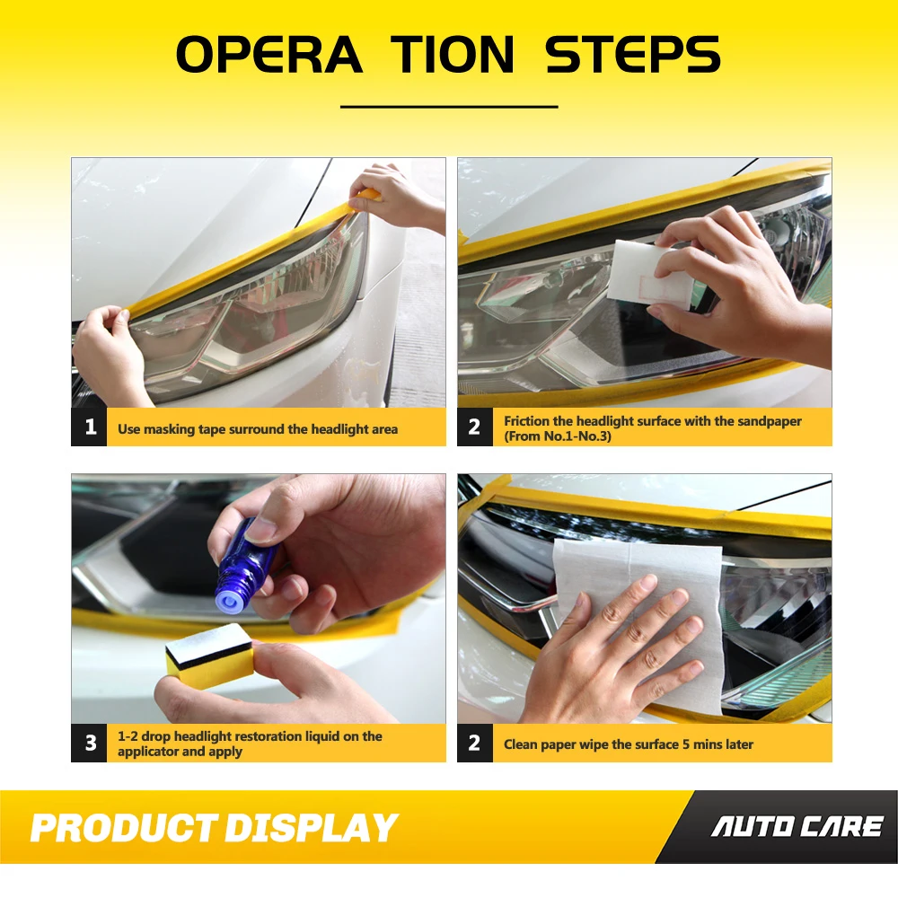 9H автомобильный налобный фонарь полировка против царапин DIY для автомобильных головных фар объектив для увеличения видимости комплект для восстановления фар восстанавливает четкость