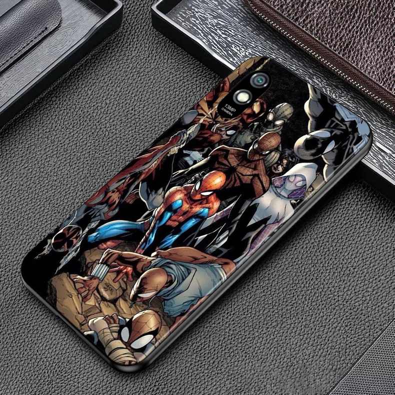 Silicone Cover Spiderman Comic For Xiaomi Redmi 9 9T 9C 8 7 6 Pro 9AT 9A 8A 7A 6A S2 5 5A 4X Plus Phone Case