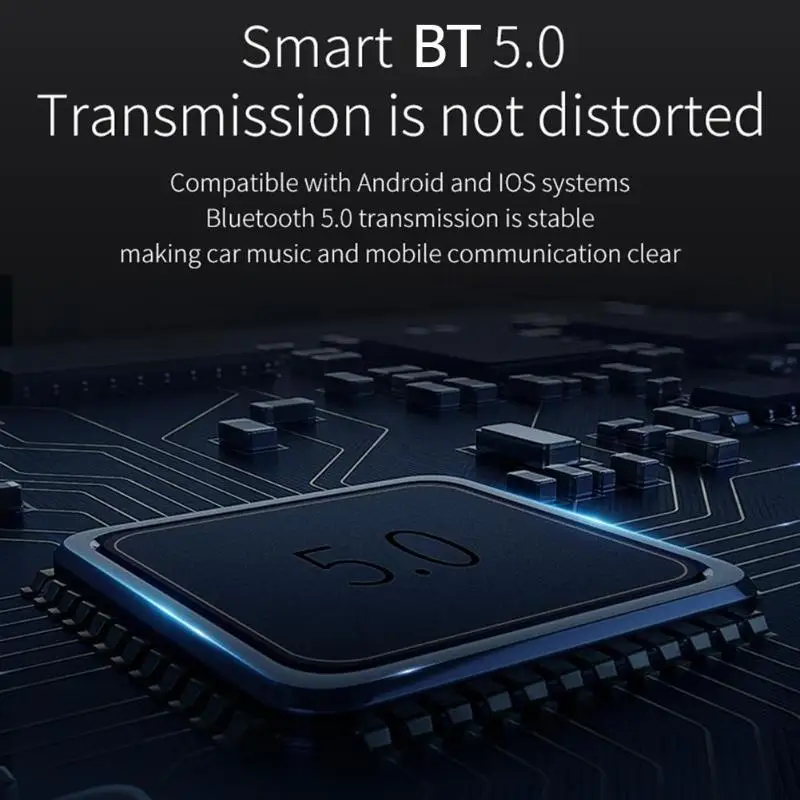 BC52 QC3.0 USB зарядное устройство автомобильный комплект BT 5,0 FM передатчик Hands-free MP3-плеер