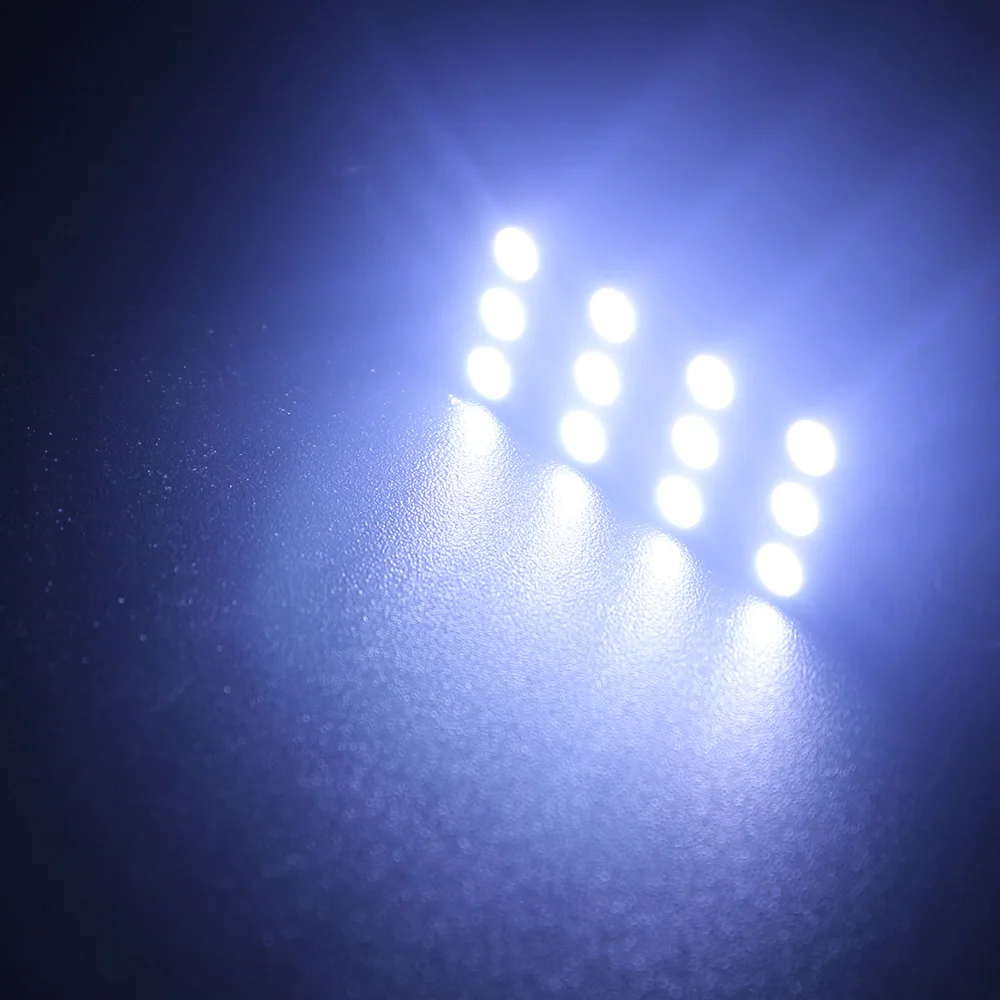 50X44 мм 12V гирлянда 1210 12SMD жесткая петля светодиодный грузовой купол багажник карта двери светильник лампочка 561 564 белый