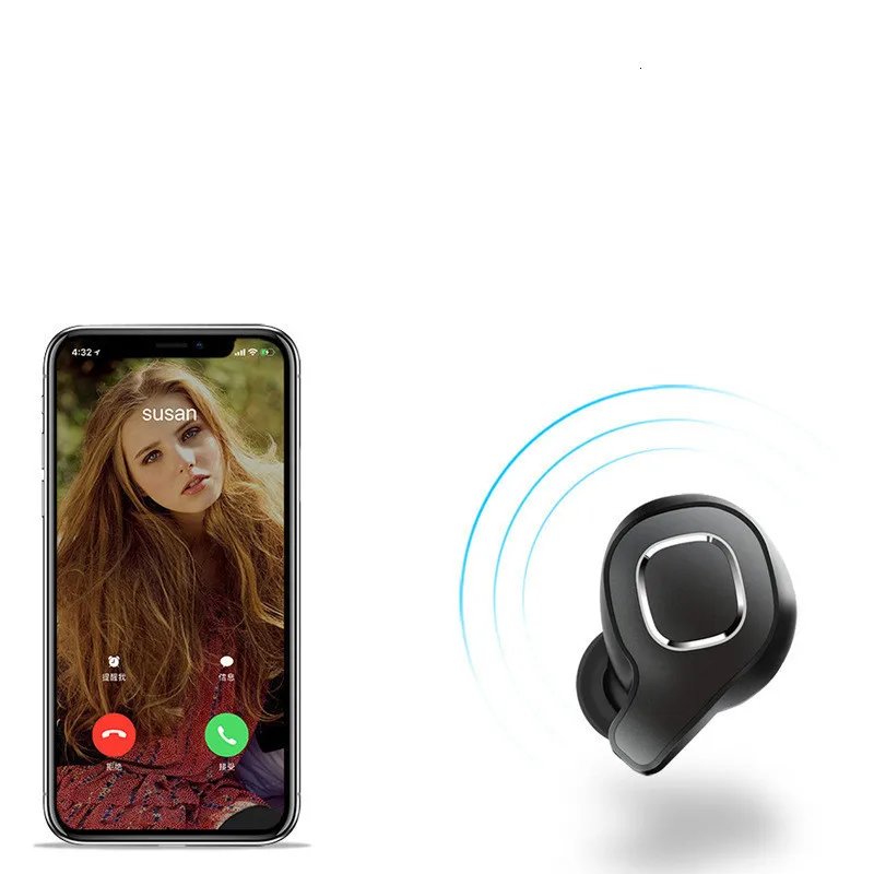 F8 Bluetooth 5.0 Earphones TWS Wireless Headphones HD Stereo  Noise Reduction Earphone Sports Earbuds For  All Smart Phone Ew#