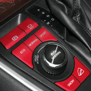 

BJMYCYY For Toyota RAV4 XA50 2019 2020 Gear button Glass lift switch button Air conditioning button Decorative metal sticker