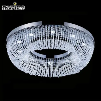 

Modern Luxury Circles Living Room Ceiling Mount Lighting Home Crystal Lamps AC110-240V Light Fixture
