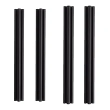 4 штуки 400 мм+ 600 мм длина черный анодированный Т-образный алюминиевый профиль экструзионная рама для ЧПУ