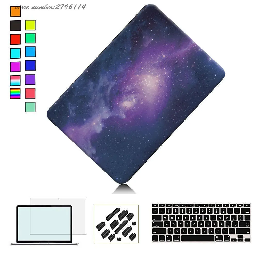 Жесткий защитный чехол для Macbook Air Pro Retina 11 12 13 15 3 4 дюймов новый A1706 A1708 A1707 A1932 2016