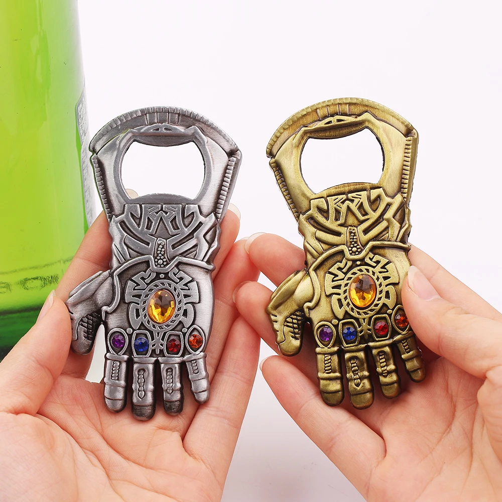 Мстители 4 Infinity War Thanos Infinite power перчатки Gauntlet пивные брелки с открывалкой для бутылок мужские вечерние болельщики аксессуары брелок