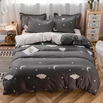 

Black Duvet Cover 220x240 Pillowcase 3Pcs200x200 Quilt CoverBed Cover,Double Queen King Bedding Set , Blanket CoverPink Sheet