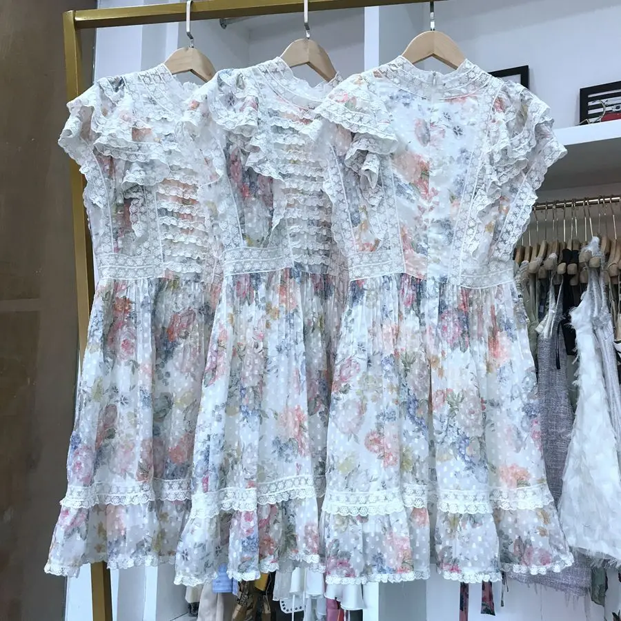 

TOP Trend Summer 2020 Clothes for Women Trend Spotting Linen Dresses Women plus Size Revealing Dress Lace Flounced Ladies'