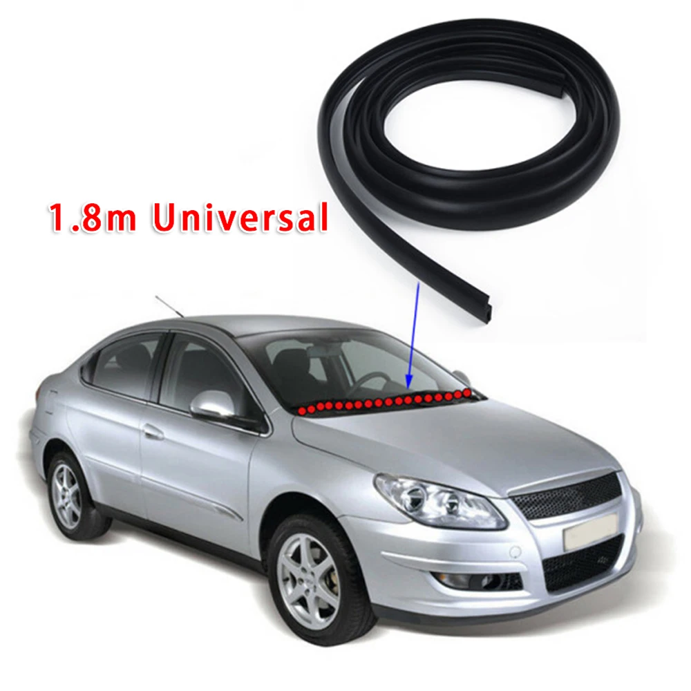 Universal Rubber Front Windshield Panel Car Seal Strips Trim Anti-Ageing 1.8M Brand New And High Quality