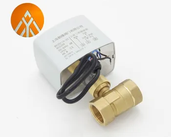 Ac220V 2 Way 3 Wires Motorized Ball Valve Electric Actuator With Manual Switch 3-Wire Two Control Electric Actuator