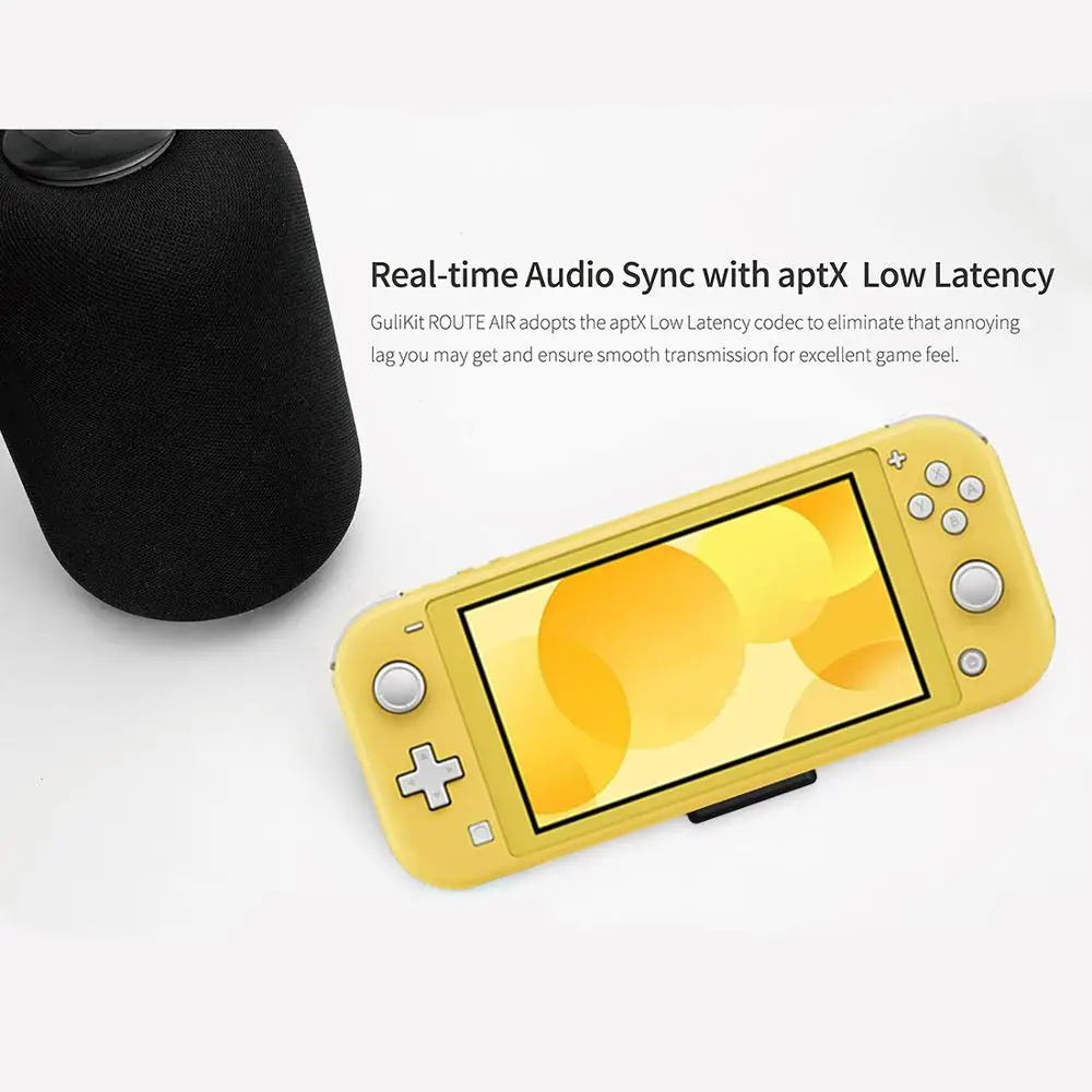 GuliKit NS07 Route Air Bluetooth беспроводной аудио адаптер или передатчик type-C для nintendo Switch Lite PS4 PC