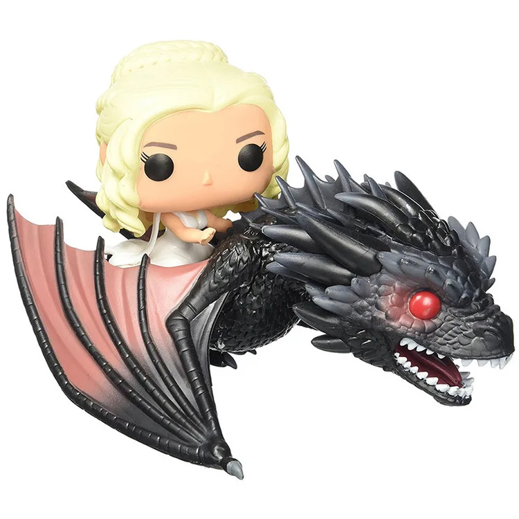With Box FUNKO POP Игра престолов ночной король Джон Сноу дрогон фигурка Коллекционная виниловая модель рождественские игрушки для детей Подарки - Цвет: With Box
