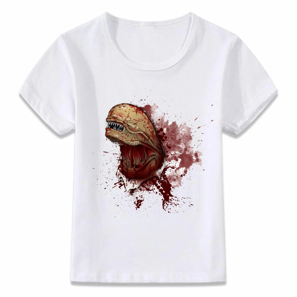Детская одежда футболка Aliens Chestburster страшно крутая для мальчиков куртка из