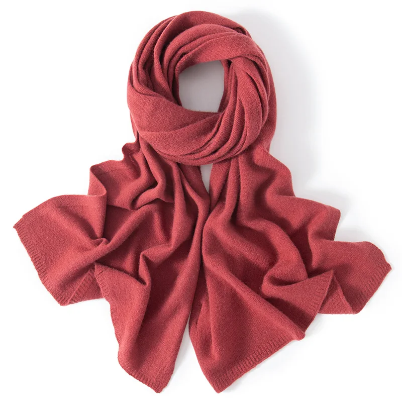 Scarf Women 100% Pashmina Knitting 180*45cm 19Colors Top Grade Winter Autumn Soft Warm Laides Pure Cashmere Scarves winter accessories tartan scarf women chiffon scarf knitted scarf