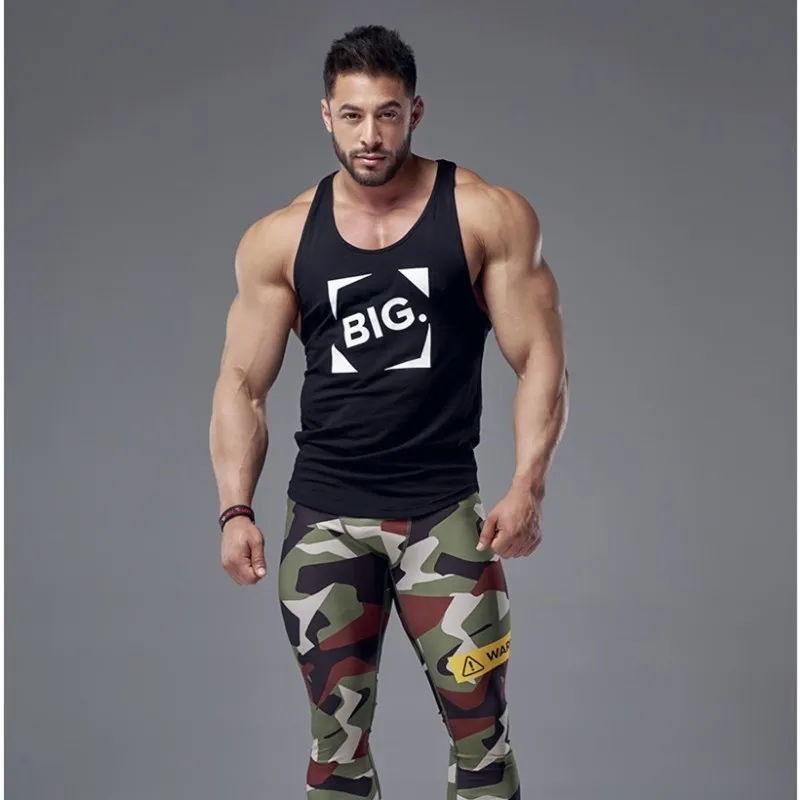 

Muscle Aesthetics Sports Vest Men's Tight-Fit Quick-Dry Running Training Suit Tops Sleeveless Elasticity Fitness Basketball Vest