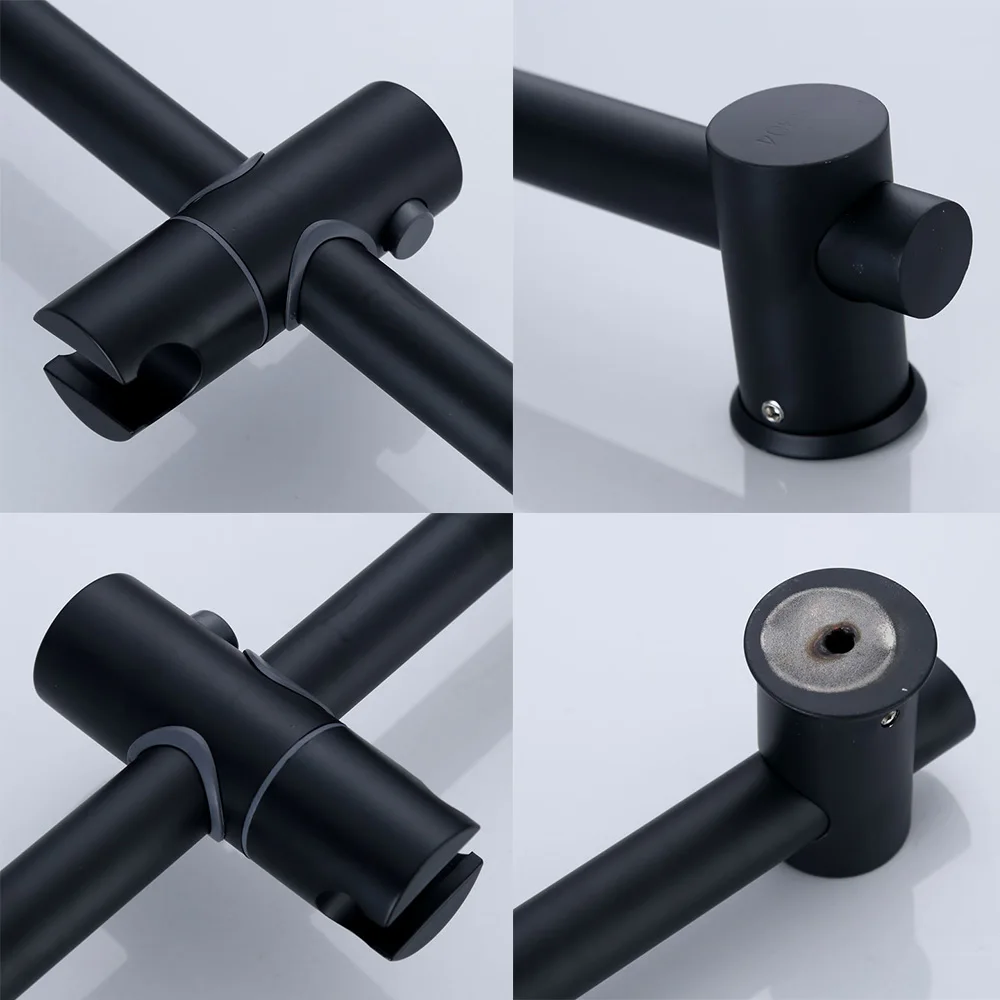 Stainless Steel Bath Sliding Bar Wall Mounted Adjustable Rail Bathroom Accessories Handheld Shower Head Rod