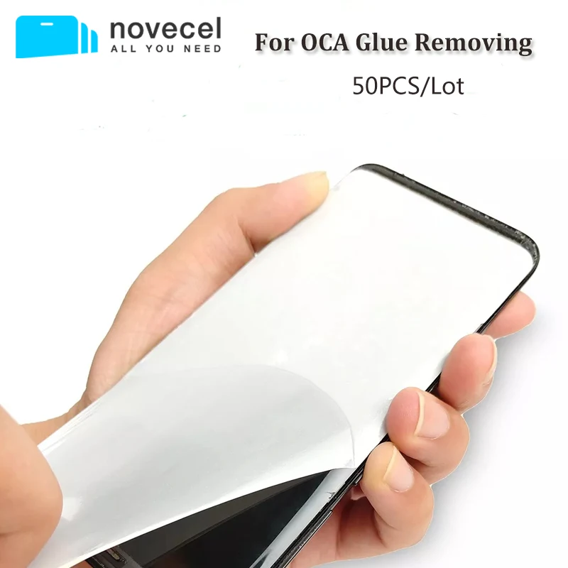 

50pcs/lot Rework OCA Glue for LCD Screen Residual Glue Removing No Need to Use Liquid Cleaner Optical Adhesive Sticker Removal